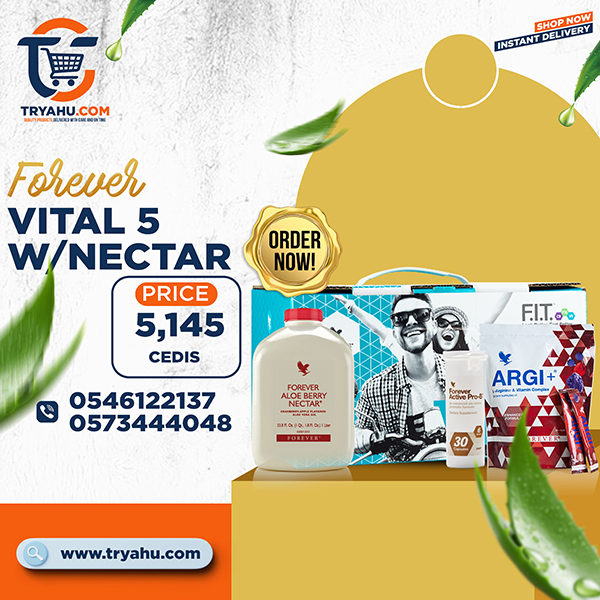 Forever Vital 5 with Aloe Vera Berry Nectar Complete Wellness & Nutrition